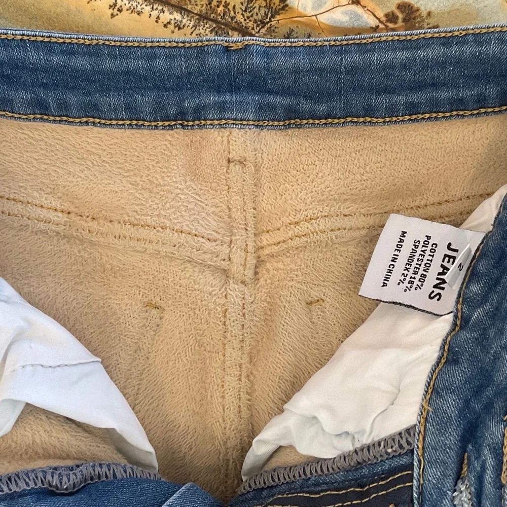 Fleece Lined Women's Skinny Jeans - Picture 8 of 10